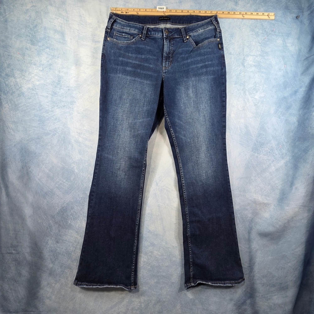 Silver Jeans Co Suki Slim Boot Dark Wash Curvy Fit Jeans W36 L31 W93616SDK424